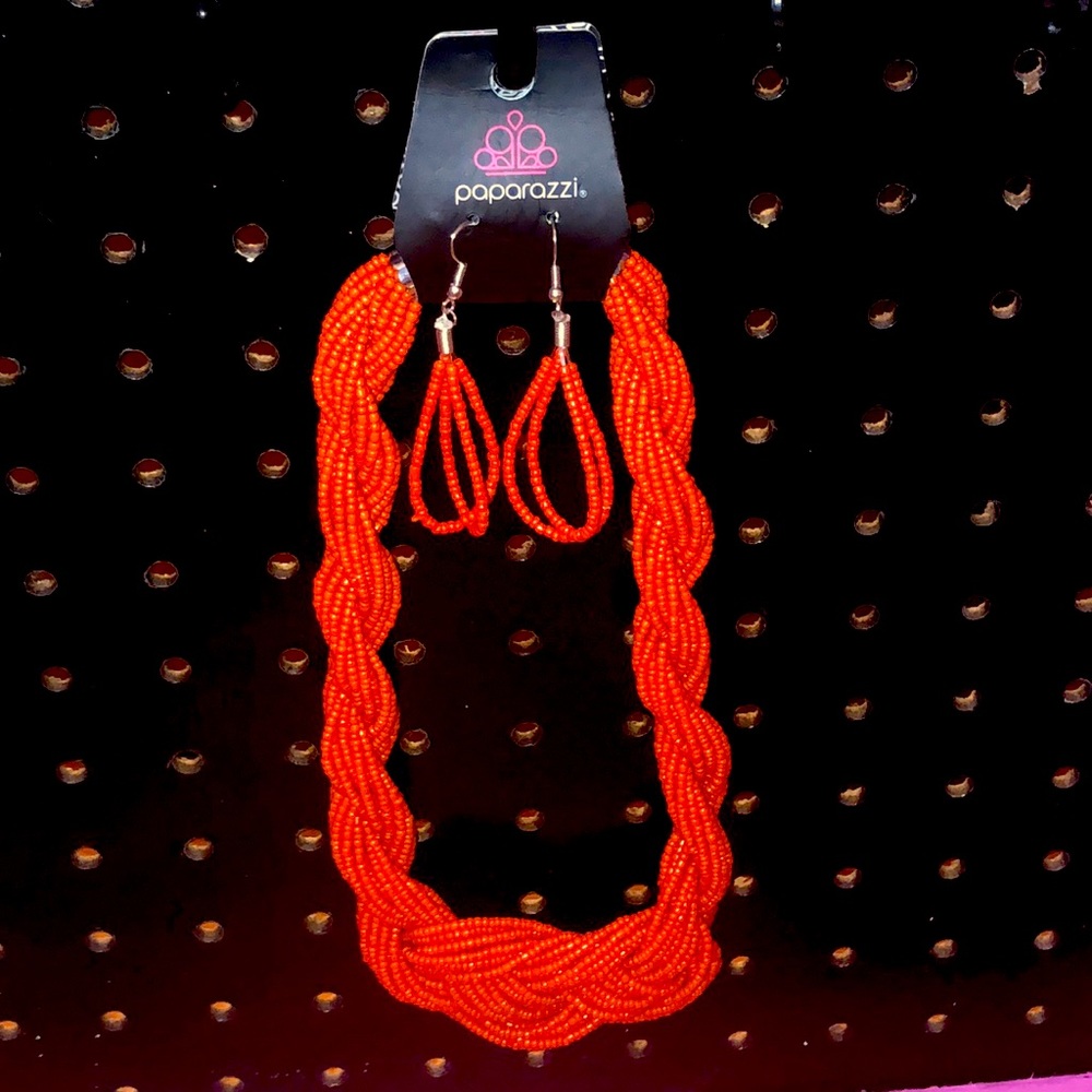Necklace and earrings